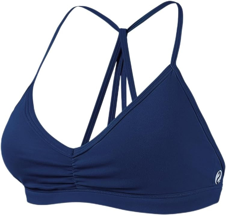 AUROLA Mercury Workout Sports Bras Women Athletic Removable Padded Backless Strapy Minimal Crop Top | Amazon (US)