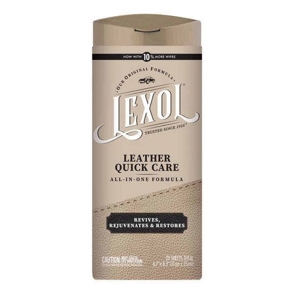 Lexol Leather 28pk Quick Care Wipes and Conditioning Wipes | Target