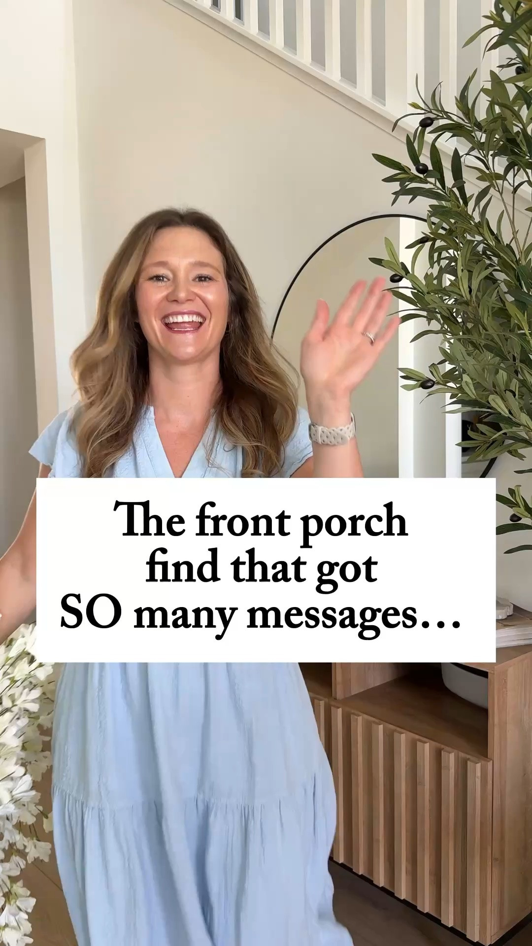 This wreath is the definition of perfection! 
It is such a great size (not like those super small ones), the branches and flowers look SO real, it has great movement, and best of all, it was affordable!

#LTKHome #LTKSaleAlert