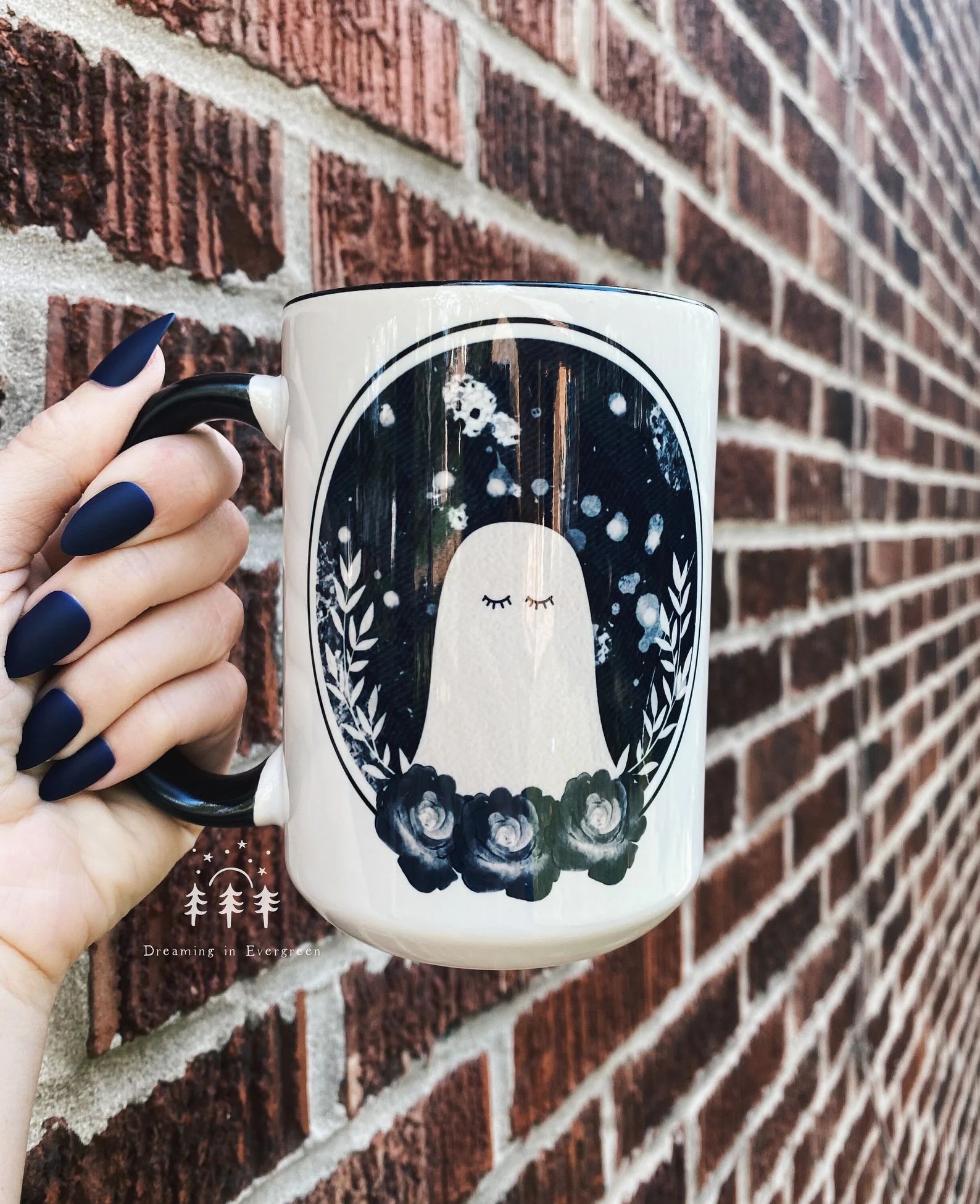 Floral Midnight Haunt Coffee Mug  Spooky Mug  Ghost Coffee - Etsy | Etsy (US)