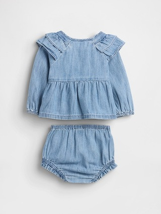 Baby Ruffle Denim Outfit Set | Gap (US)