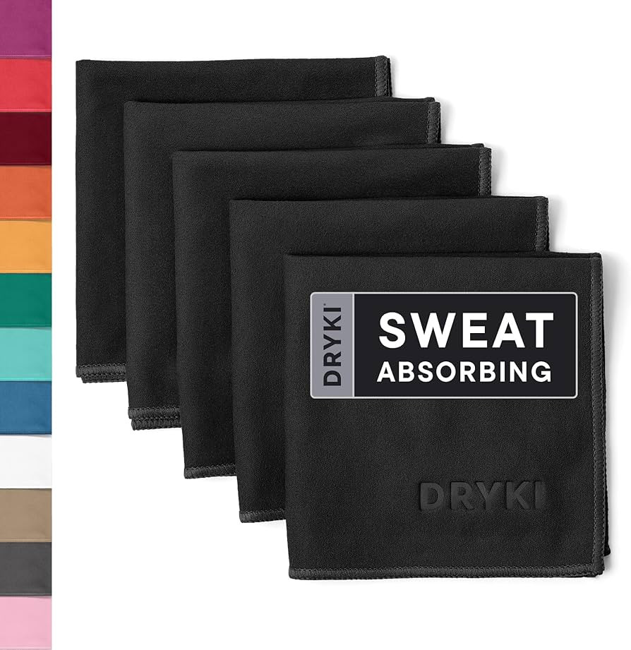 DRYKI Sweat Absorbing Handkerchiefs - The Original Pocket-Sized Sweat Towels - Quick-Dry Microfib... | Amazon (US)