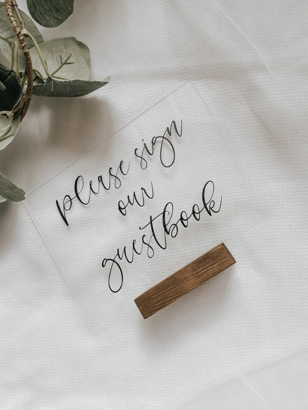 Guestbook Sign Wedding Wedding Guest Book Sign Minimalist - Etsy Canada | Etsy (CAD)