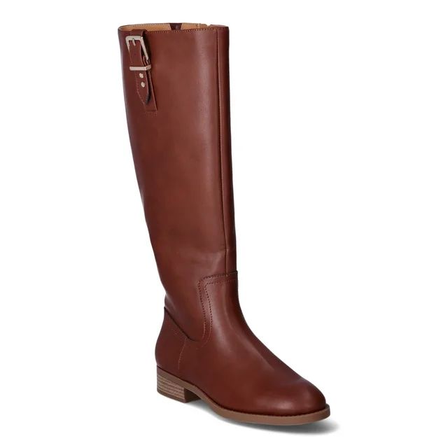 Time and Tru Women's Riding Boots, Wide Width Available | Walmart (US)