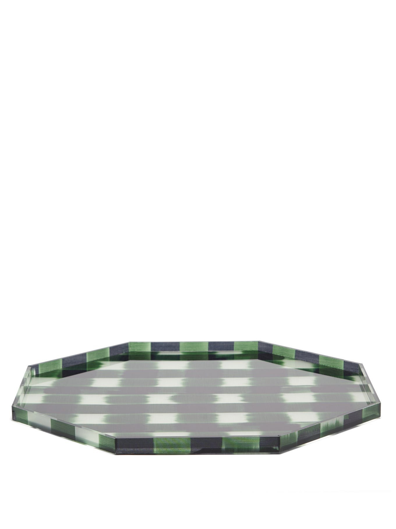 Octagonal gingham tray | Marta Ferri | Matches (US)