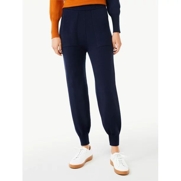 Free Assembly Women's Sweater Track Pants - Walmart.com | Walmart (US)