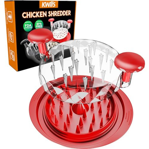 Chicken Shredder, 11" Large Chicken Shredder Tool Twist, Chicken Breast Meat Shredding Machine with Anti-Slip Base, BPA Free, Dishwasher Safe, Ergonomic Handle, Heat Resistant, Suitable for Pork, Beef | Amazon (US)