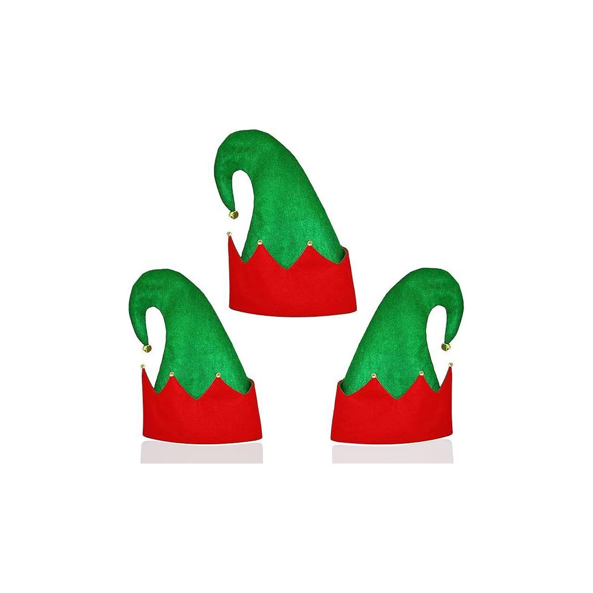 Elf Hats for Kids & Adults (3 Pack) Bulk Felt Christmas Elf Costume Hat Accessories for Men Women... | Target
