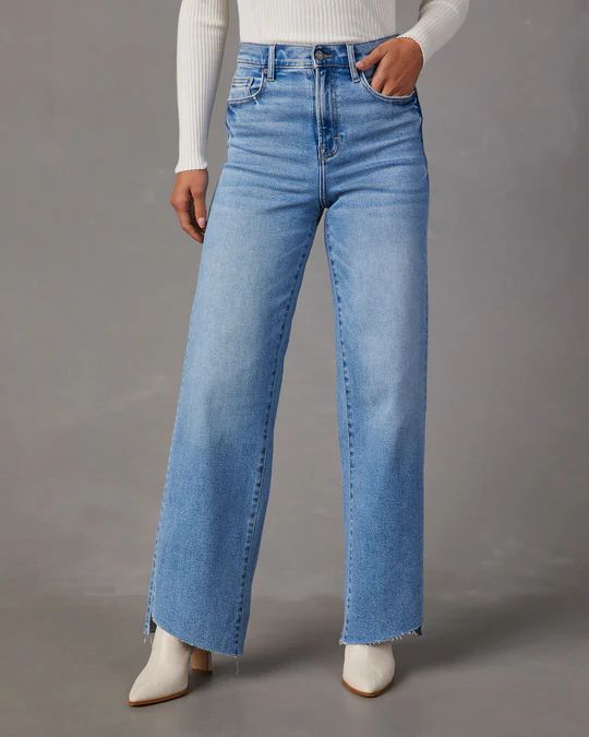 Logan High Rise Stretch Wide Leg Jeans | VICI Collection