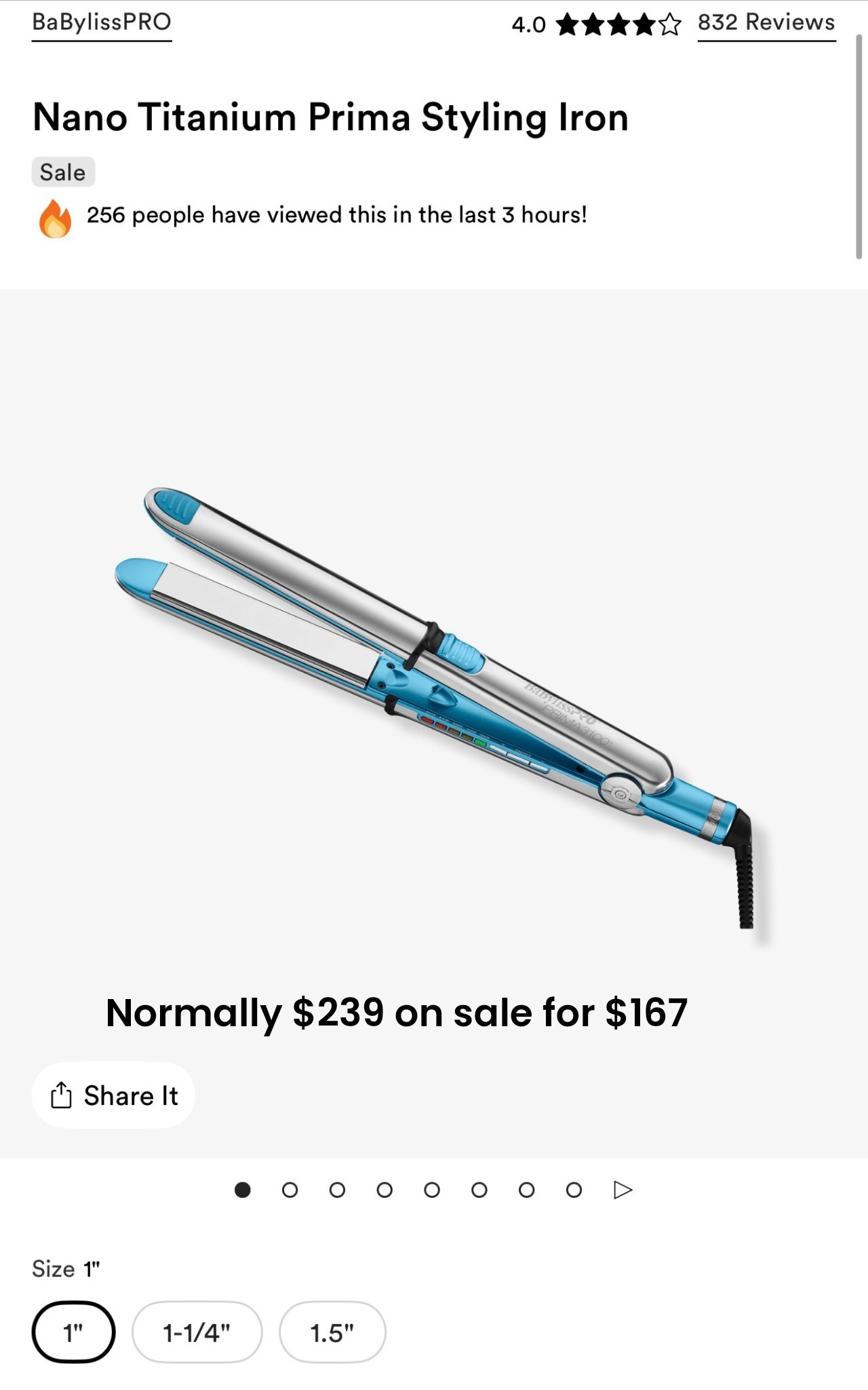 Amazing deal! I have the 1 1/4 in 