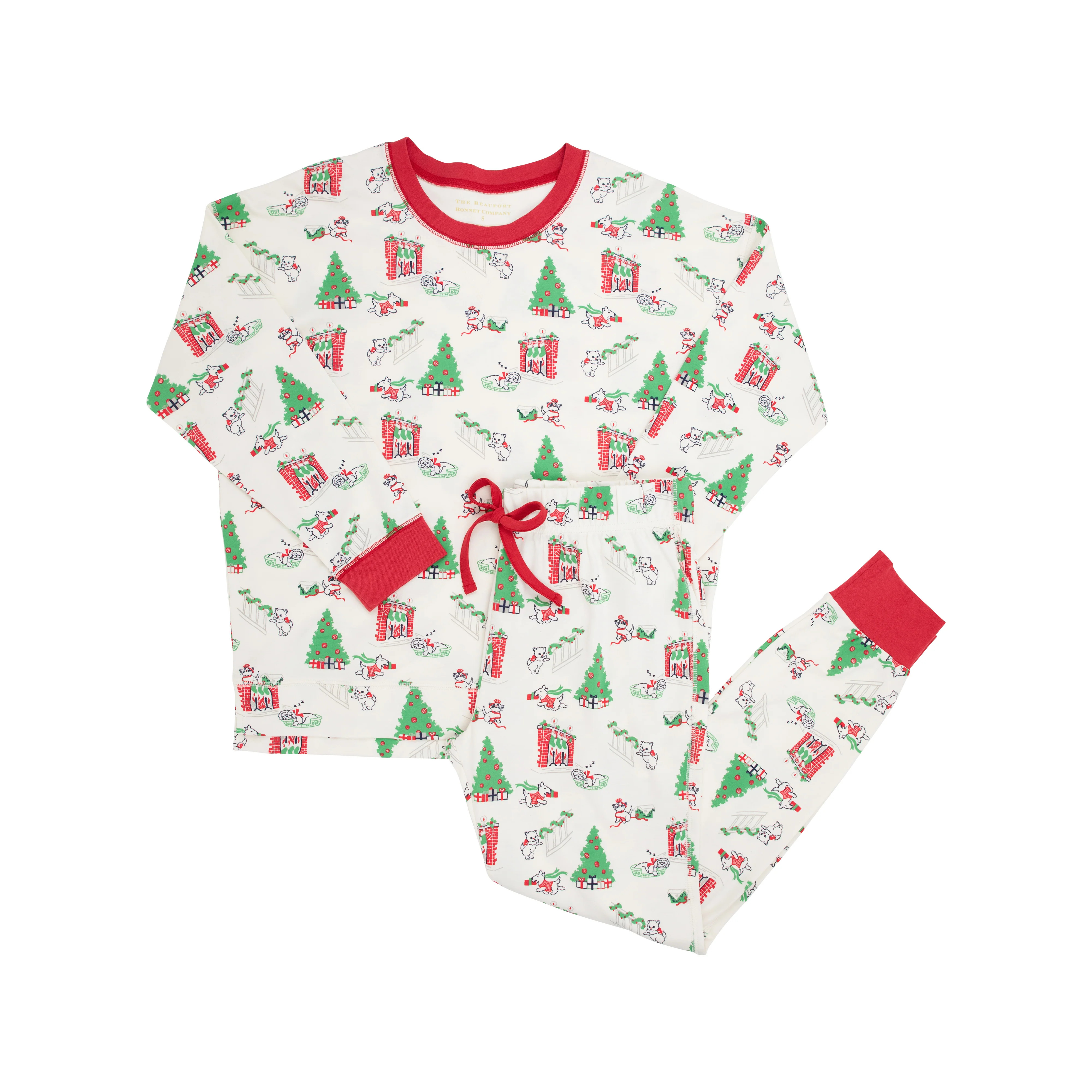 Callahan Cabernet Lounge Set (Women's) - Classic Christmas with Richmond Red | The Beaufort Bonnet Company