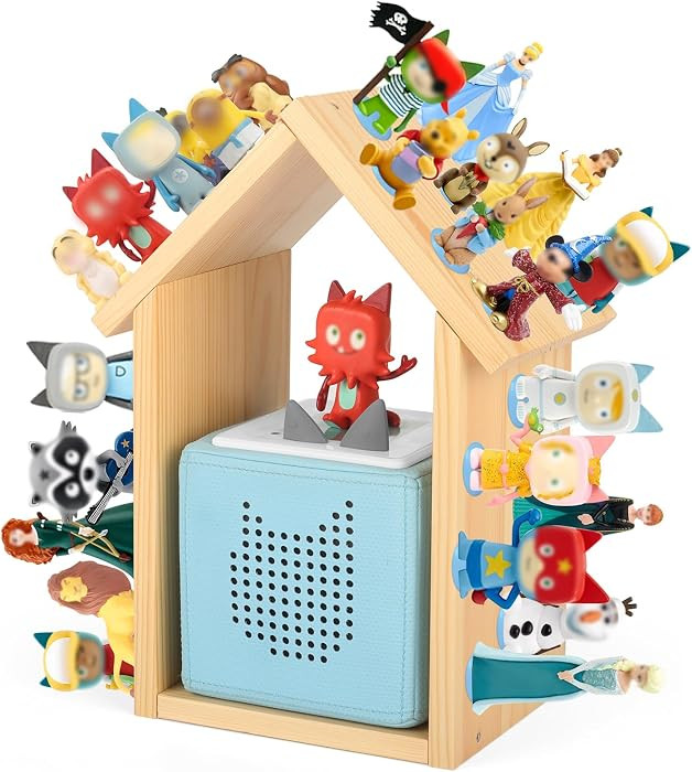 DIY House for Tonies Box Storage Organizer Shelf for 40 Tonie Figures (with 40Pcs Magnetic Adhesi... | Amazon (US)