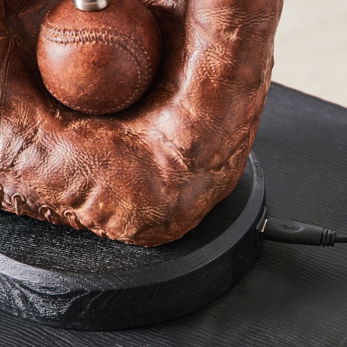 Baseball Table Lamp with USB | Pottery Barn Teen