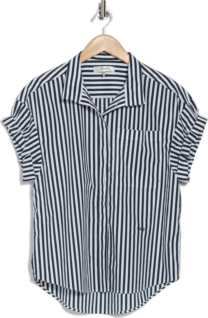 Sheila Short Sleeve Organic Cotton Button-Up Shirt | Nordstrom Rack