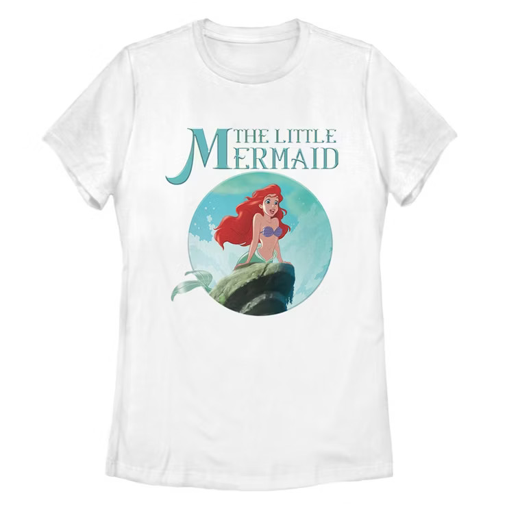 Women's The Little Mermaid Ariel Wave T-Shirt | Target