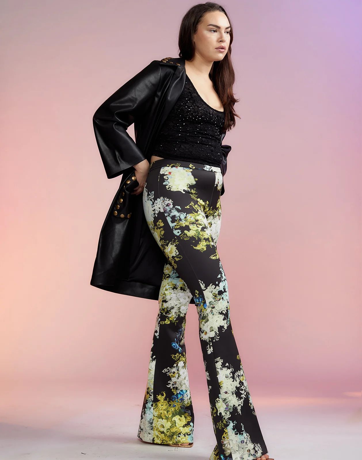 Bonded Fit and Flare Pant | Cynthia Rowley