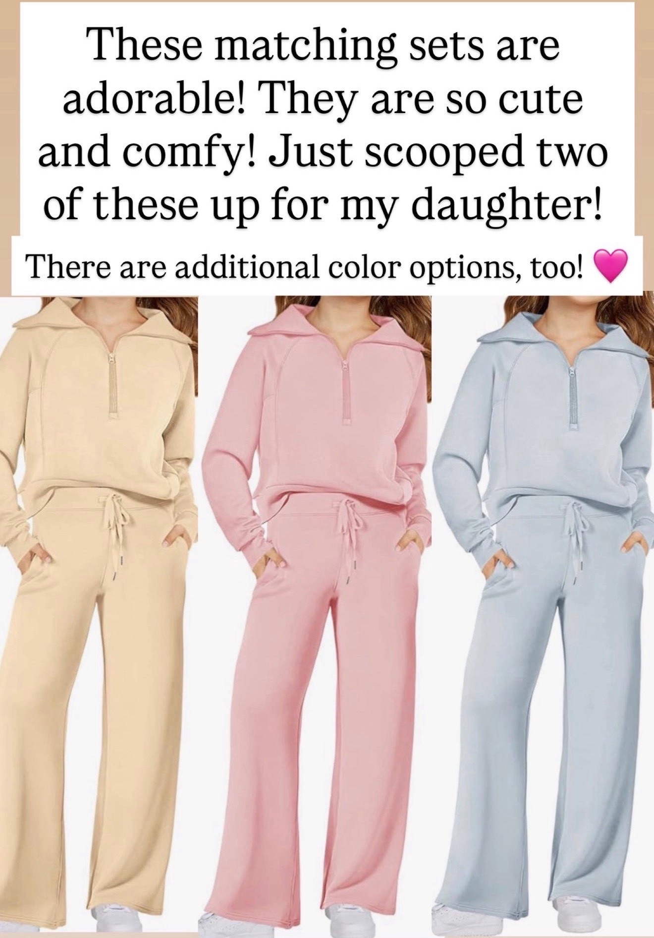 These are the most comfortable sets for girls. These are very similar to the women’s version.

#LTKootd #LTKKids