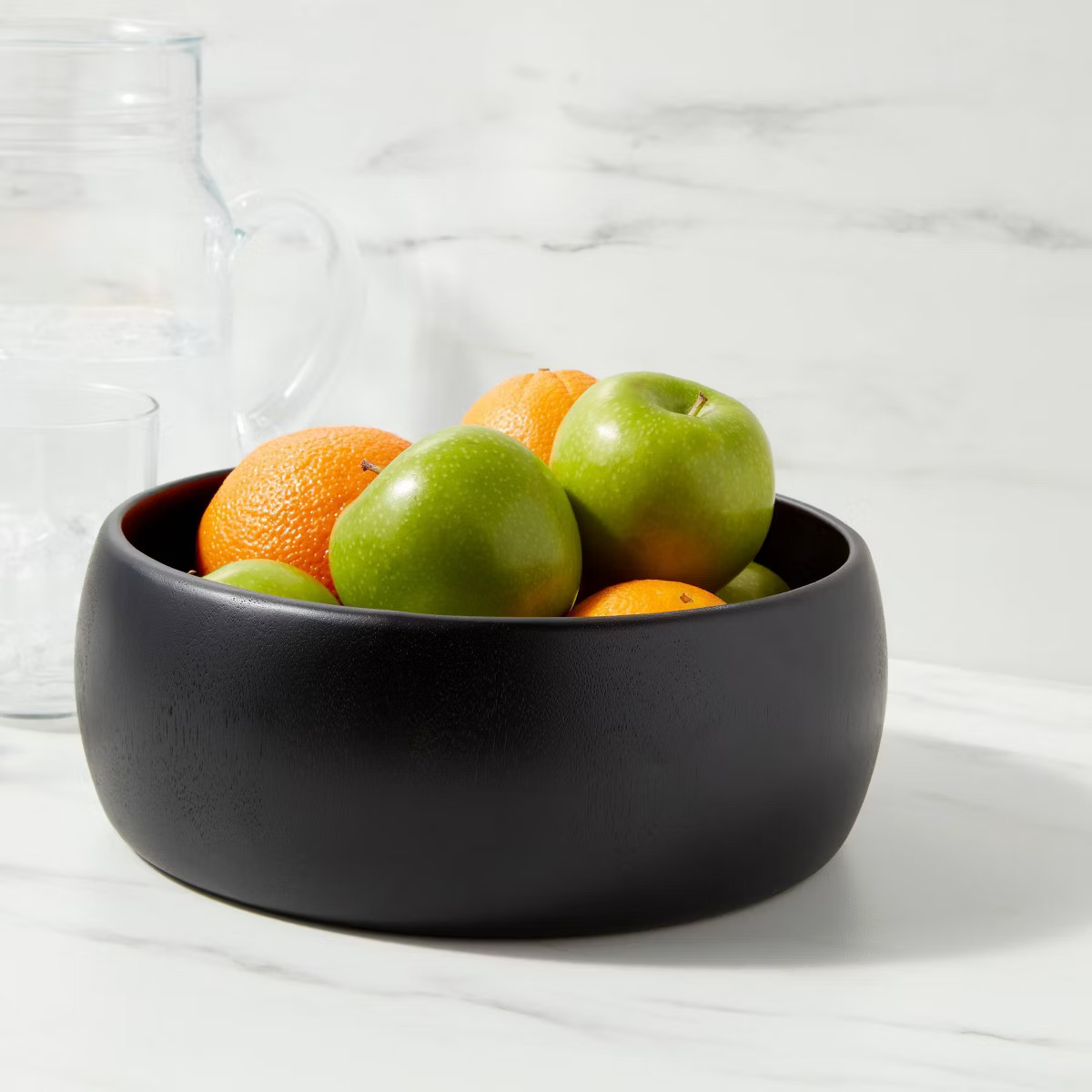 54oz Acacia Modern Serving Bowl Black - Threshold™ | Target