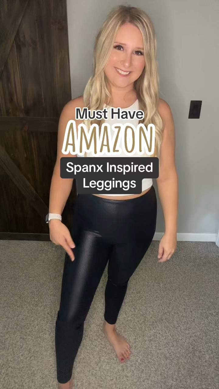 Spanx Faux Leather Leggings Lookalikes 🔥 

Wearing size medium — 5’3” 153lbs for reference 

#LTKSeasonal #LTKunder50 #LTKstyletip