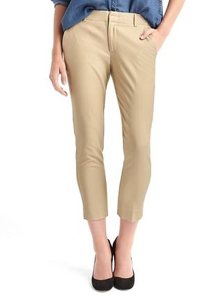 Gap Women Slim Crop Pants Size 0 Regular - Iconic khaki | Gap US