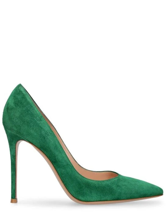 105mm Gianvito suede pumps | Luisaviaroma