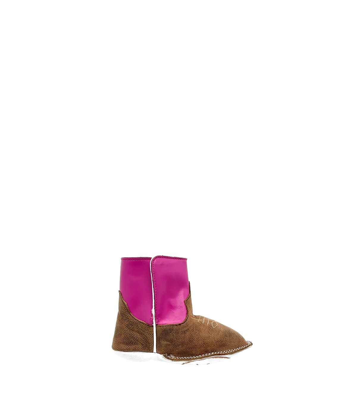 Miron Crosby Pink Baby Bootie | Luxury Fashion Kid's Cowboy Boots | Miron Crosby | Miron Crosby