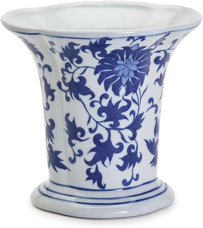 Two's Company Blue Chrysanthemum Flared Vase | Amazon (US)
