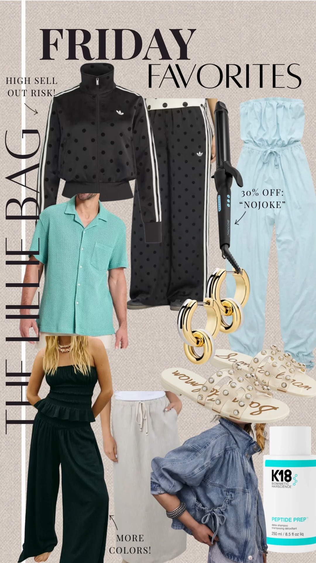 Friday favorites part 1!🩵 bio ionic sale “NOJOKE”. 

Spring 2026. Spring outfit. Track pants. Active wear. Men’s. Vacation outfit. Hair care  

#LTKSeasonal #LTKSaleAlert