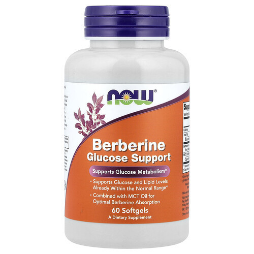 NOW Foods, Berberine Glucose Support, 60 Softgels | iHerb