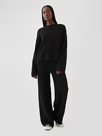 CashSoft Shaker-Stitch Crewneck Sweater | Gap (US)