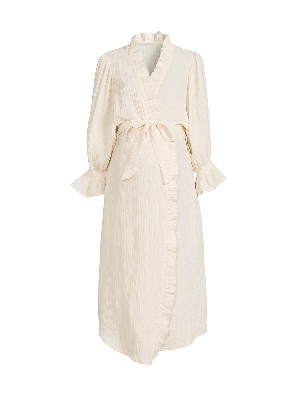 Women's Muslin Gauze Robe - Eggshell | Saks Fifth Avenue