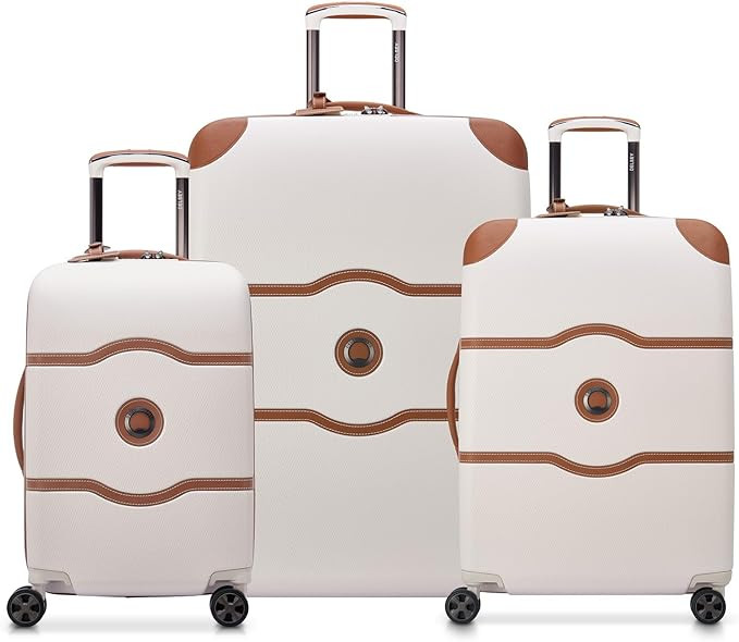 DELSEY PARIS Chatelet Air 2.0 Hardside Luggage with Spinner Wheels, Angora, 3 Piece Set, (19/24/2... | Amazon (US)