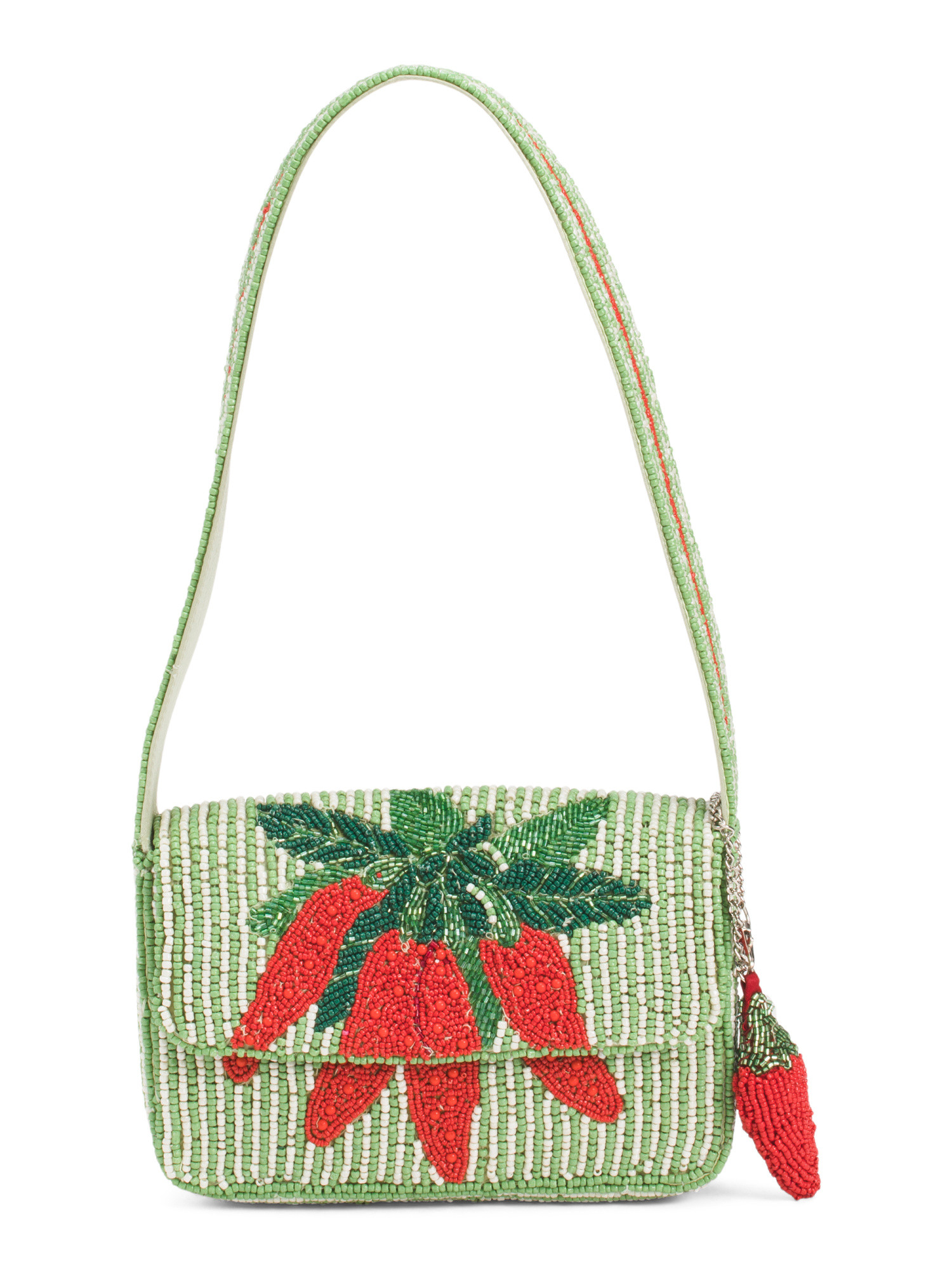 Beaded Chilli Bunch Flap Shoulder Bag | Handbags | Marshalls | Marshalls