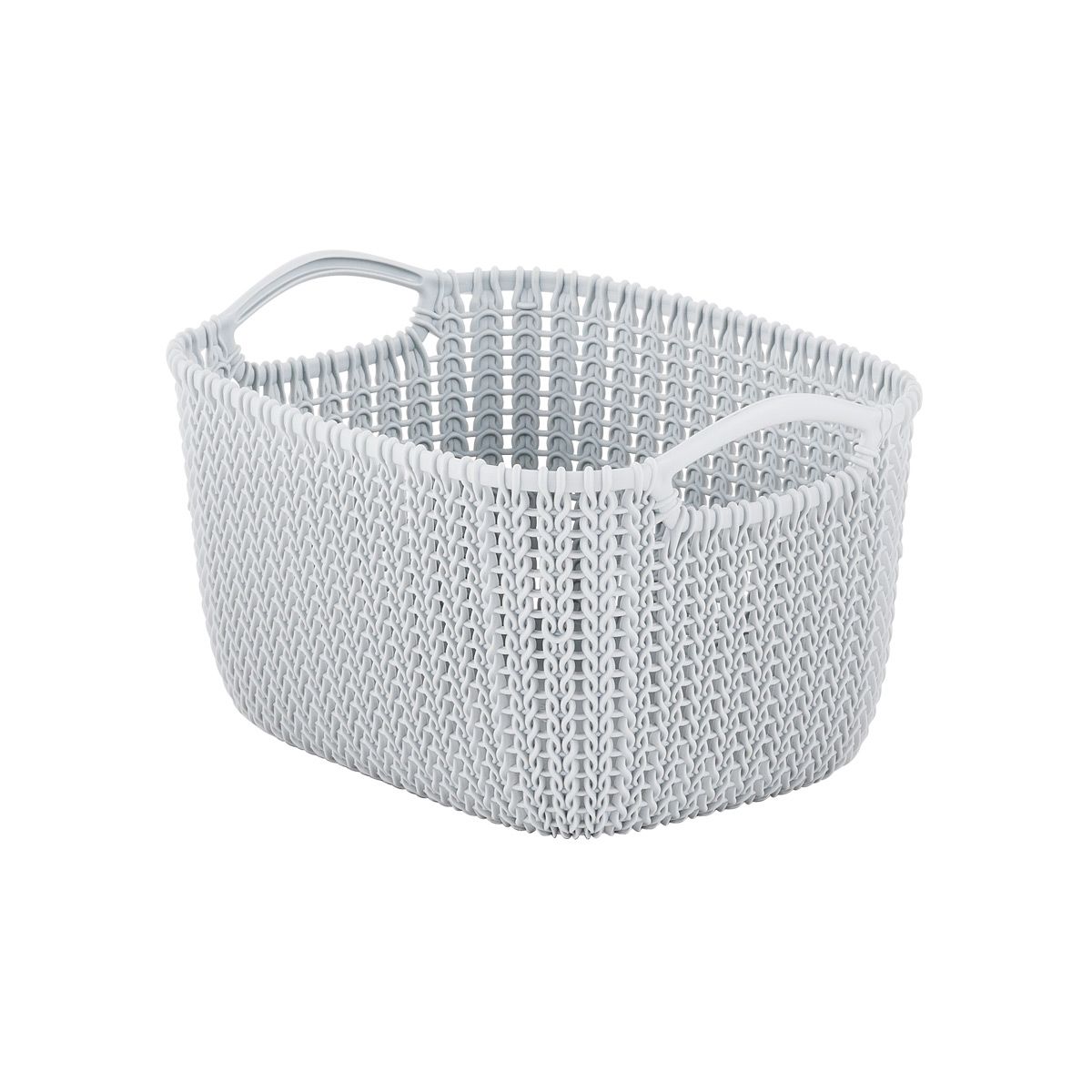 Curver Medium Knit Basket Cloudy Grey | The Container Store