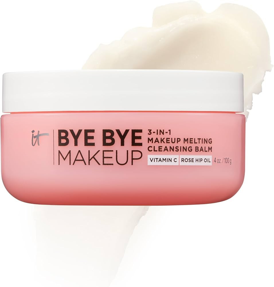 IT Cosmetics Bye Bye Makeup Cleansing Balm - 3-in-1 Makeup Remover, Facial Cleanser & Hydrating F... | Amazon (US)