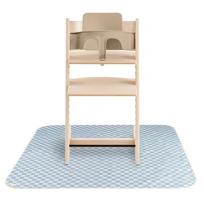 Mushie Splat Mat - Blue Check | Target