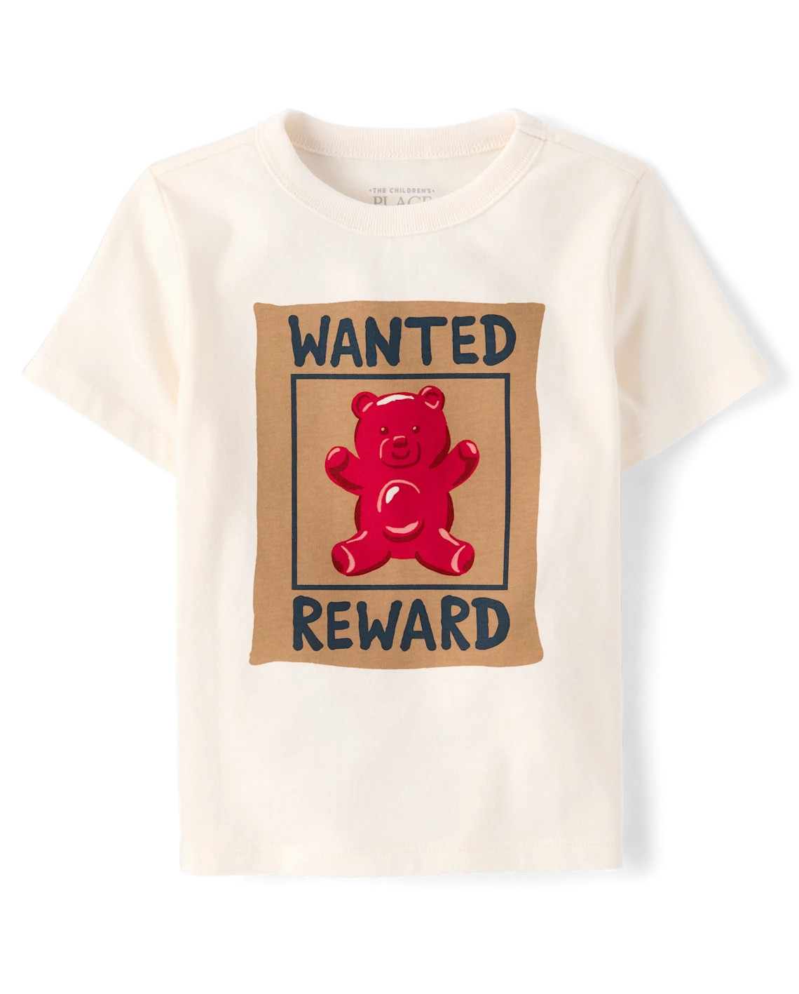 Baby And Toddler Boys Wanted Bear Graphic Tee - white | The Children's Place