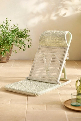 Folding Rattan Lounge Chair | Anthropologie (US)