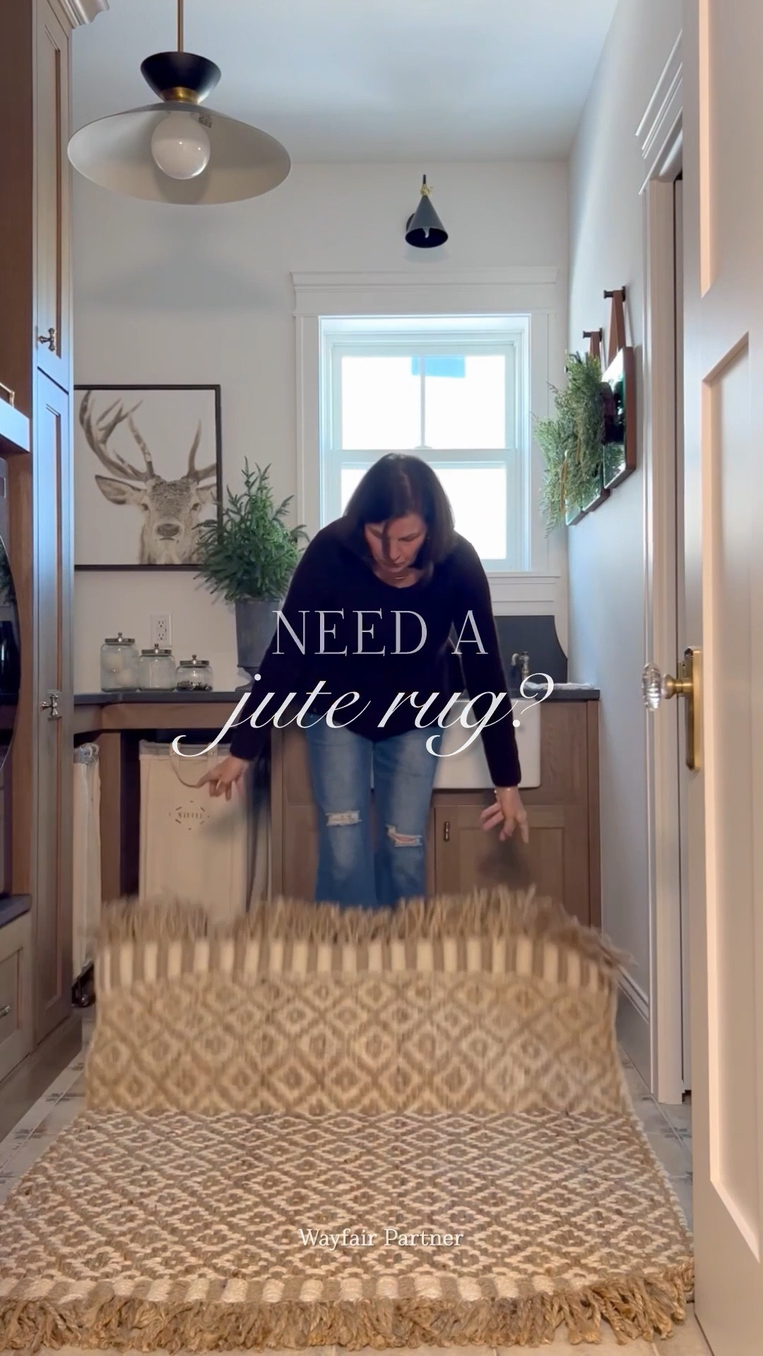 Shop during @Wayfair’s End of Year Clearance and get up to 60% off! The sale goes through January 1 with Free & Easy Delivery on orders $35+. I just got this gorgeous jute rug for my laundry room. Thick, beautiful texture and lots of sizes. And it’s affordable!

#ad #wayfairpartner #wayfair 
