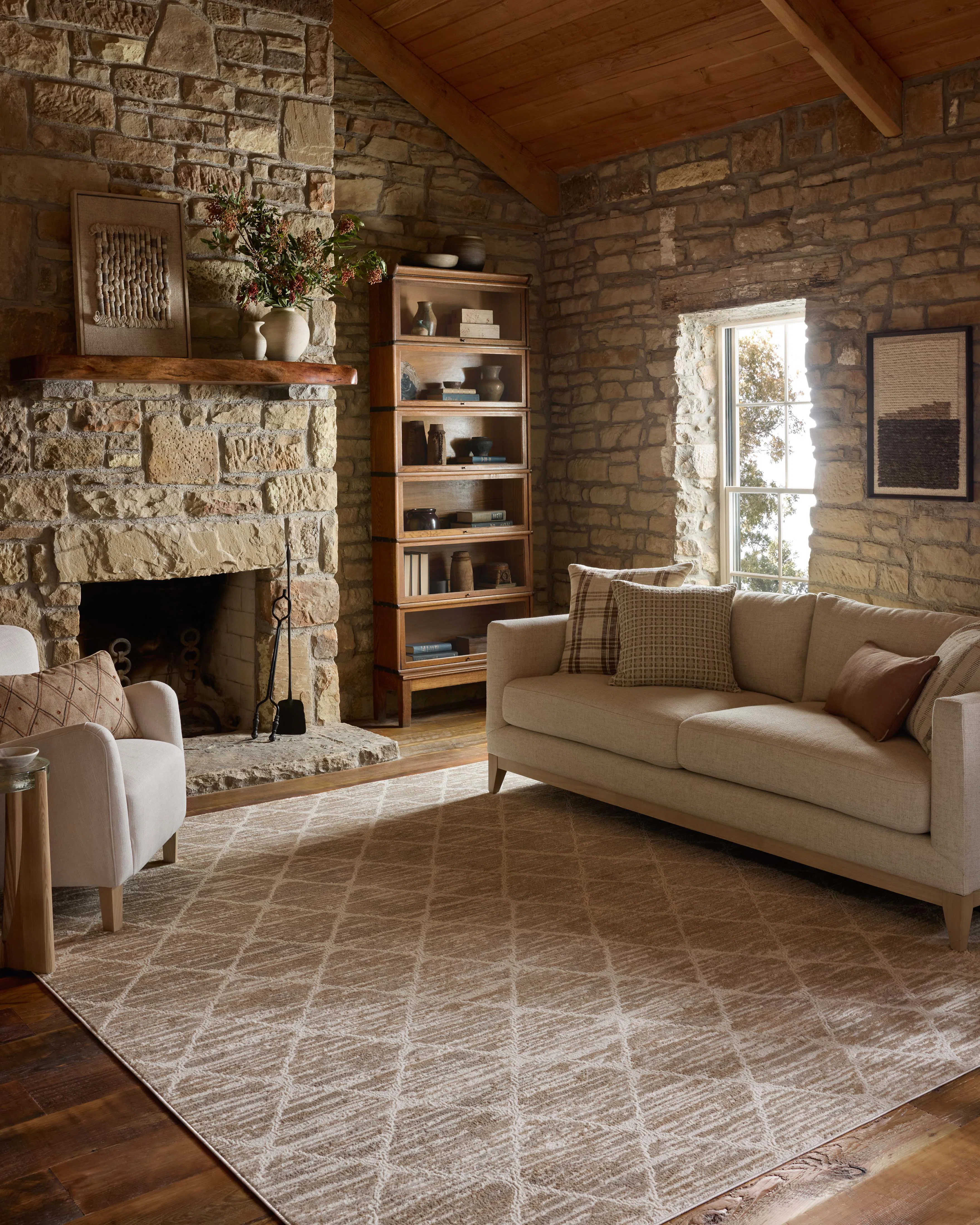 Otte Pebble / Beige Area Rug | Wayfair North America