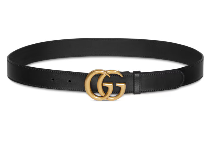 Gucci Leather belt with Double G buckle | Gucci (US)