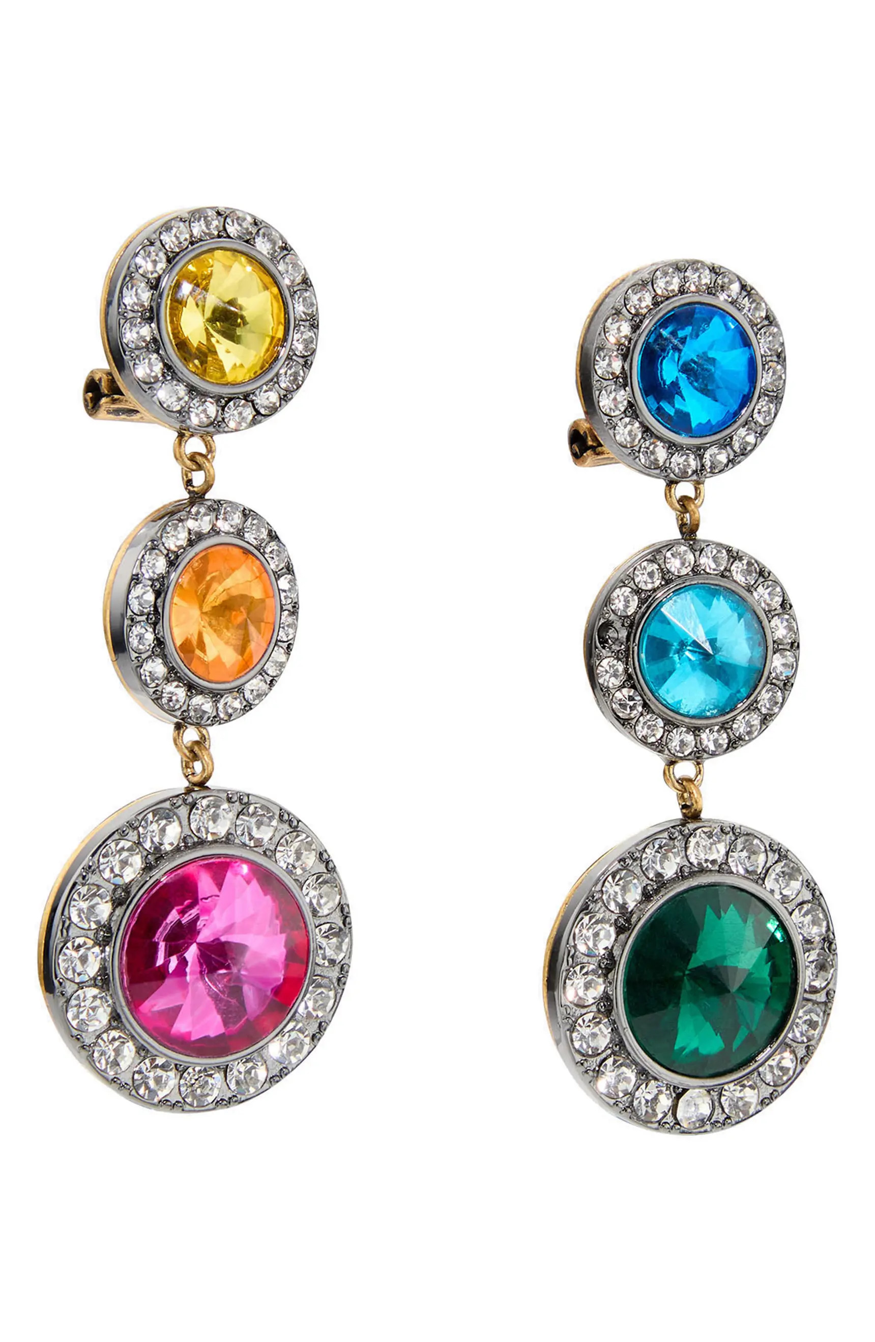 Kurt Geiger London Octavia Crystal Linear Drop Earrings | Nordstrom | Nordstrom