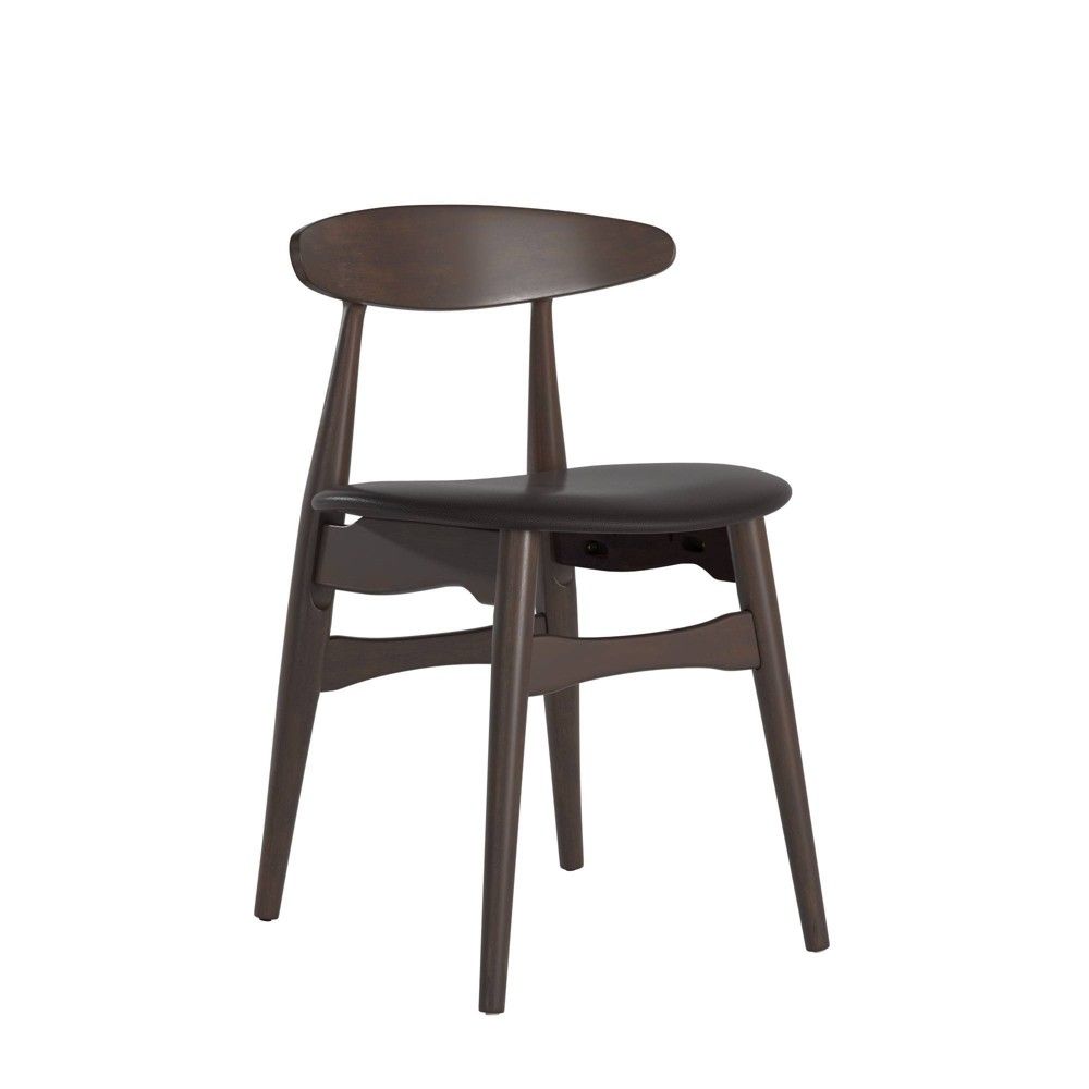 Set of 2 Cortland Danish Modern Dining Chairs Black - Inspire Q | Target