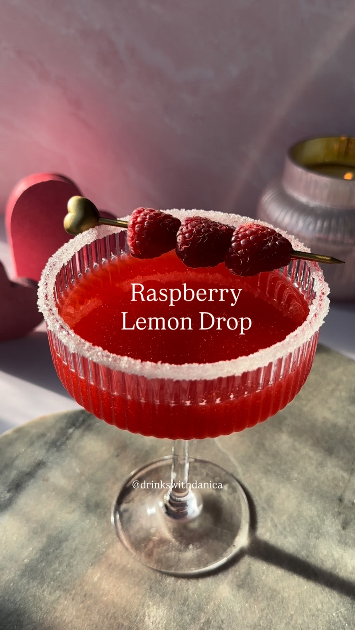 Raspberry Lemon Drop

Full recipe is at www.drinkswithdanica.com