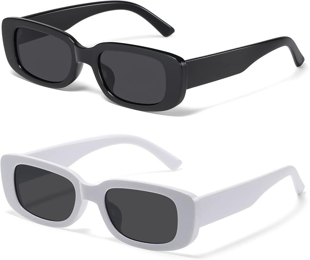 JASPIN Rectangle Sunglasses for Women Men Trendy Y2k Retro 90s Sun Glasses UV400 Protection Cool ... | Amazon (US)