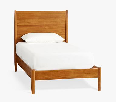 west elm x pbk Mid-Century Bed | Pottery Barn Kids