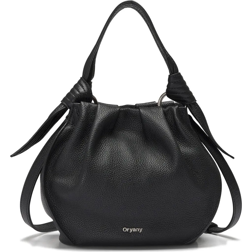 Oryany Selena Leather Bucket Bag in Black at Nordstrom | Nordstrom