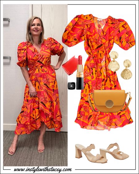 If the dress code is semi-formal or dressy casual, I’ve got a dress for you! Cascading tiers, puff sleeves and pockets make this boldly colored wrap dress so much fun! I’m wearing a small, TTS, but do note one reviewer said the XL wrap didn’t close far enough 🤷‍♀️. Oh.. and it’s on sale for under $100! 

#LTKwedding #LTKover40 #LTKstyletip