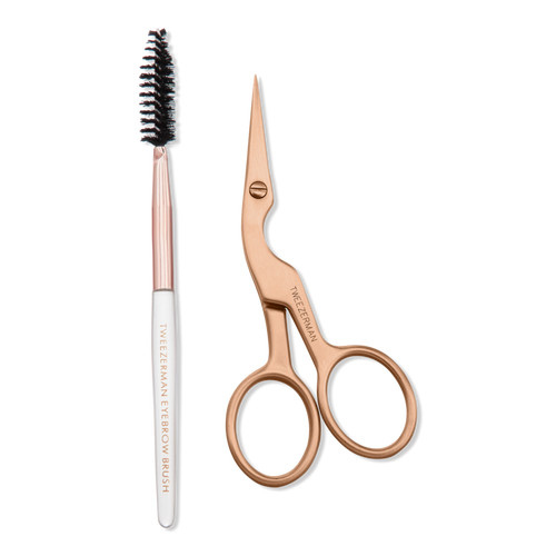 Rose Gold Brow Shaping Scissors and Brush - Tweezerman | Ulta Beauty | Ulta