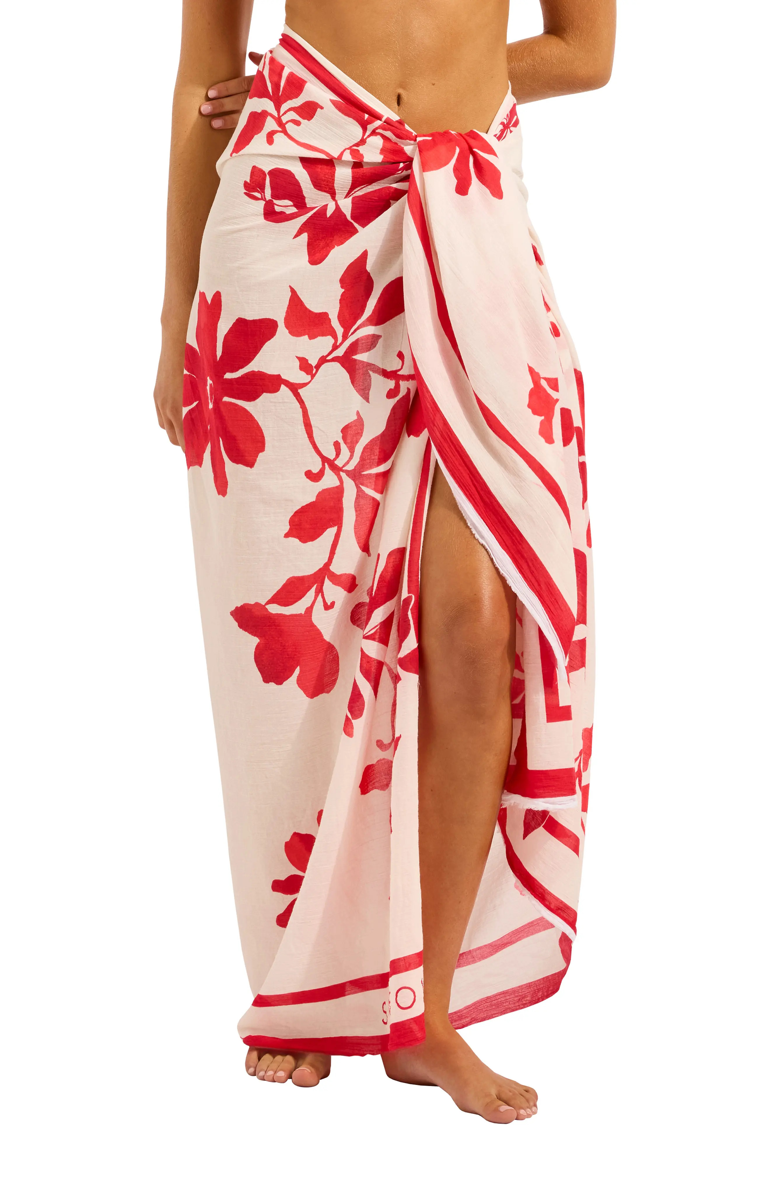 Mayflower Cotton Cover-Up Sarong (Women) | Nordstrom | Nordstrom